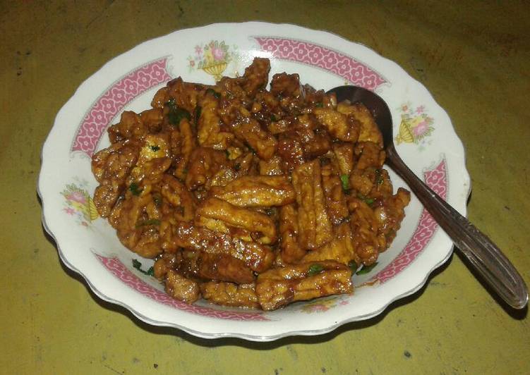 Tahu tempe pedas manis