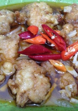 Foto resep Ayam Crispy Saus Lada Hitam
