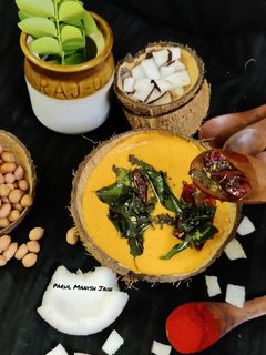 नारियल मूंगफली की चटनी (nariyal mungfali ki chutney recipe in Hindi) रेसिपी मुख्य फोटो