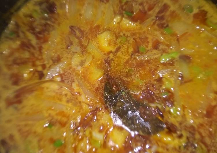 Langkah memasak Sayur pepaya muda + tahu kuah santan Anti Gagal