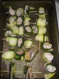 Rollitos de zucchini con atún
