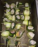 Rollitos de zucchini con atún