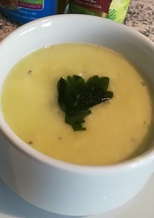 Una foto de Crema de Calabacín y Queso