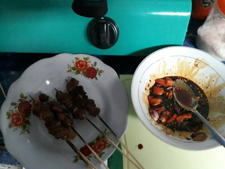 Resep: Sate daging sapi/kambing bumbu kecap Enak Terbaru