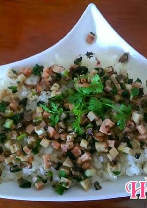 Hình của món Xôi Thập Cẩm Chay.