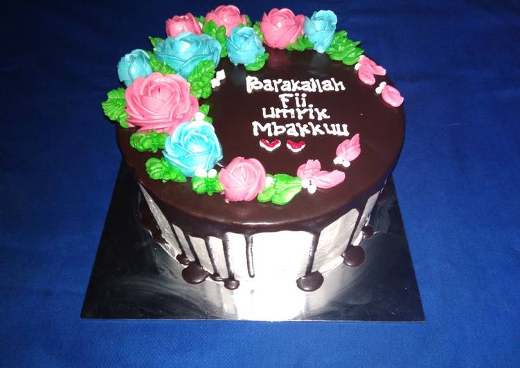Birthday base cake (brownies empuk mantul)