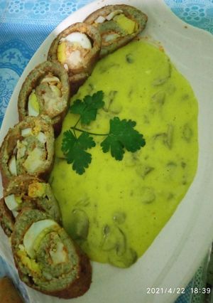 صورة لوصفة دجاج رولي بصوص شومبينيون 😋😋😋😋