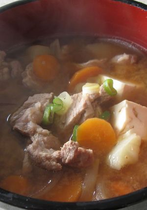 A picture of Butajiru / Tonjiru.