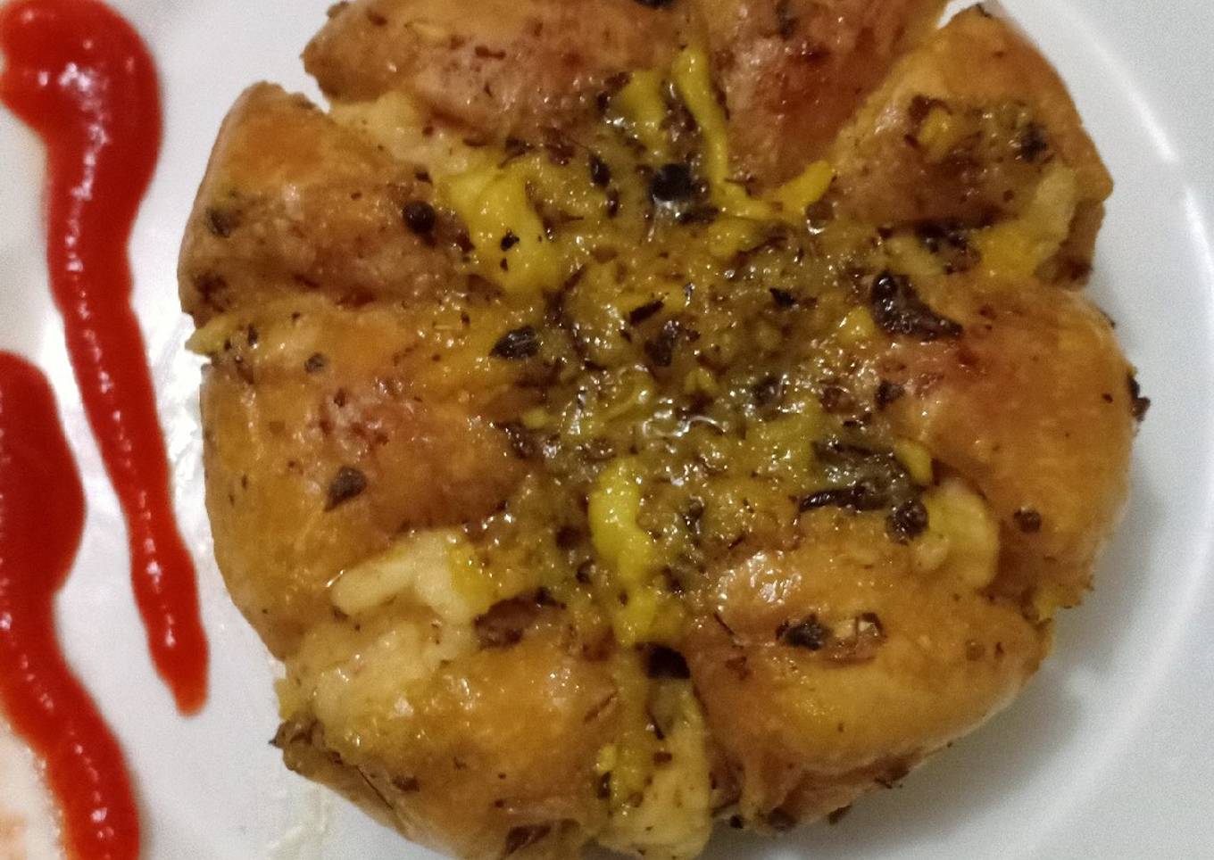 Korean Garlic Cheese Bread