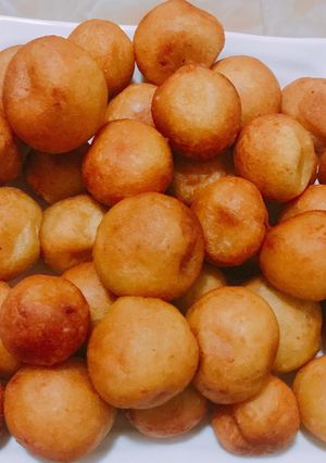 Hình của món Bánh khoai lang tròn.