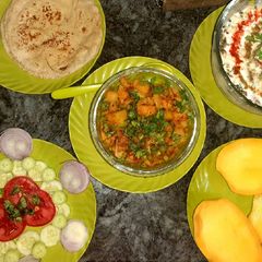 Gobhi matar ki sabzi A picture of Gobhi matar ki sabzi.