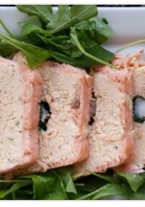 Una foto de Terrina de salmón y langostinos
