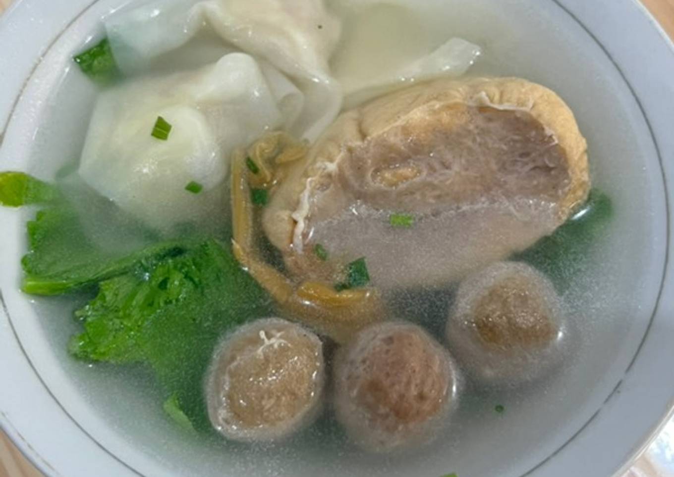 Kuah Pangsit Bakso ala kuah bakmi NON HALAL