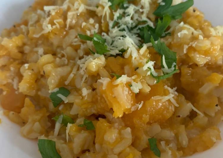 Risotto vegano de calabaza