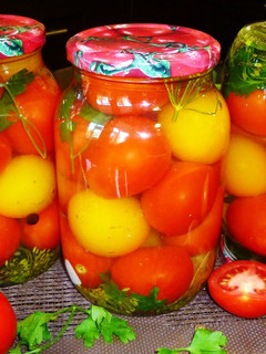 Фото Очень вкусные маринованные помидоры на зиму #заготовки.