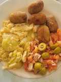Plato combinado rápido para estos días antes de Navidad