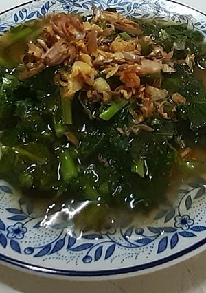 รูปของ ผัดคะน้า เคล (Italian kale) คะน้าใบหยัก หรือ คะน้า อิตาเลี่ยน