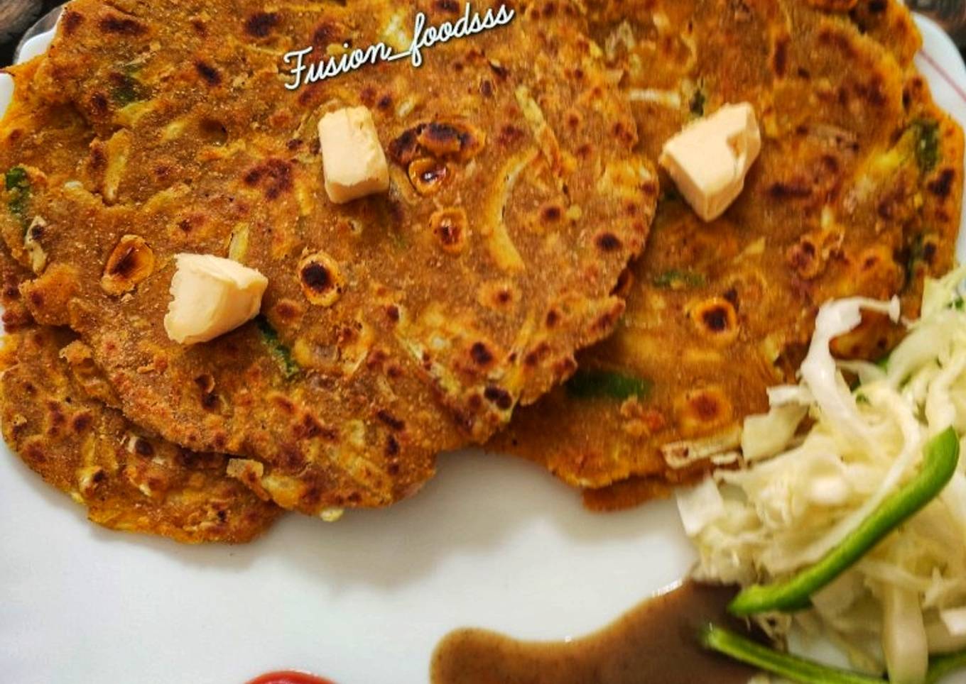 Chinese noodles paratha