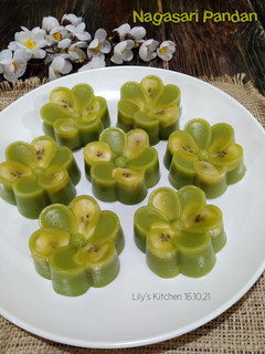 Foto resep 473.Nagasari Pandan