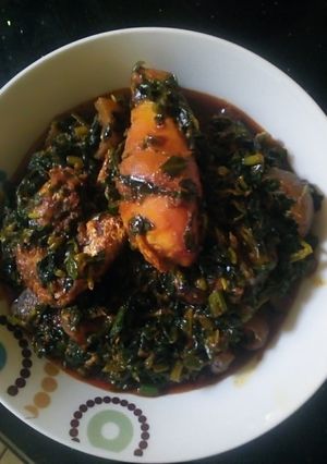 A picture of Vegetable soup.
