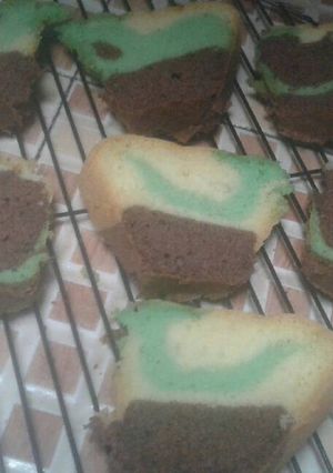Foto resep Cake nutrijell 3 warna