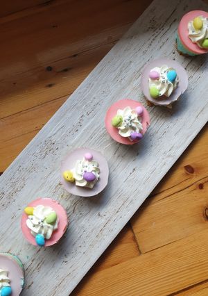 A picture of Easter No-bake Cheesecake.