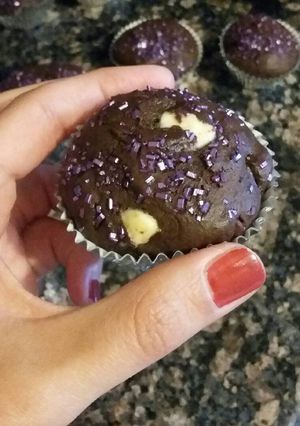 A picture of Double Chocolate Chip Muffins.