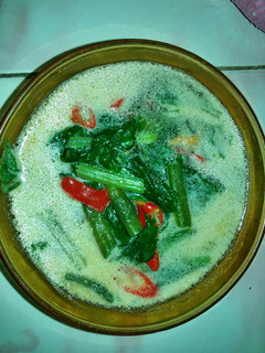 Foto resep Santan sawi kacang