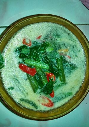 Foto resep Santan sawi kacang