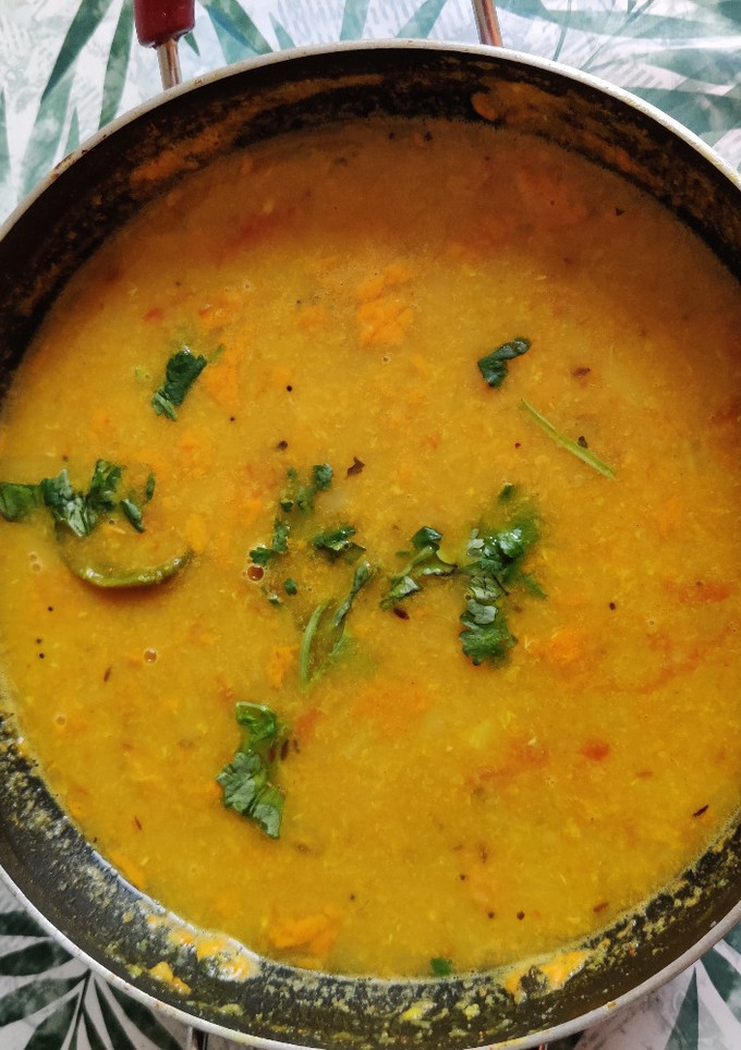 A picture of Cabbage moong dal.