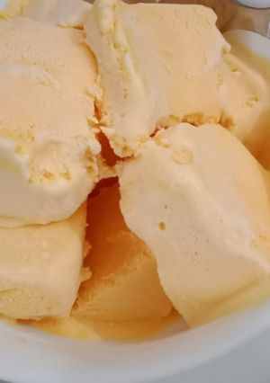 A picture of Mango Ice cream.