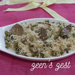 A picture of French Beans Pulao.