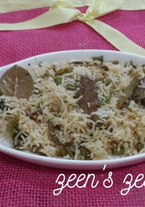 A picture of French Beans Pulao.