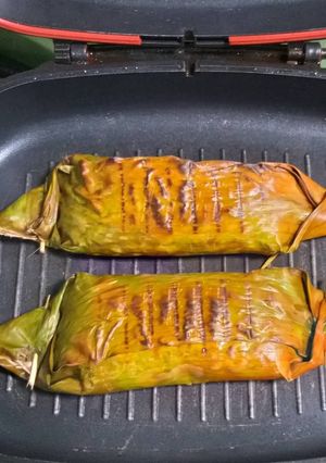 Foto resep Nasi bakar ikan gabus