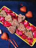 Beetroot heart shape cutlet