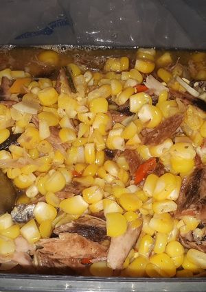Foto resep Tumis ikan cue suir campur jagung