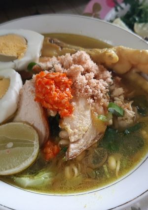 Foto resep Soto ayam lamongan tabur koya