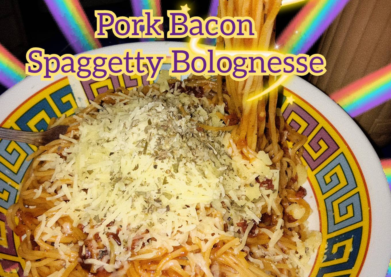 Pork Bacon spagetty