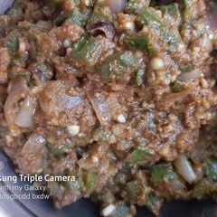 A picture of Ridge gourd fry.
