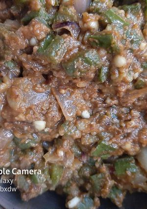 A picture of Ridge gourd fry.