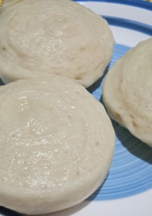 Una foto de Pan chino Mantou (pan al vapor)