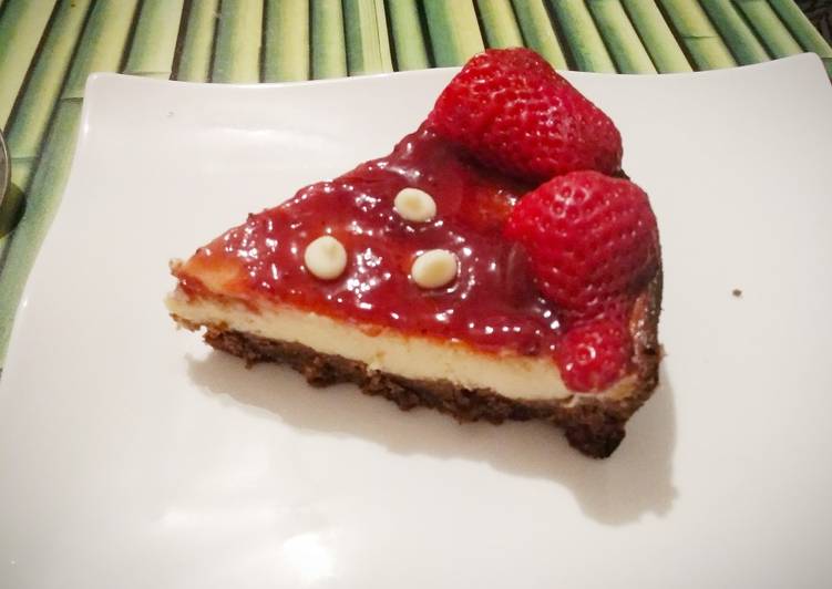 Resep Strawberry cheesecake (Anti Gagal) Anti Gagal