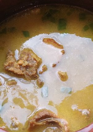 Foto resep Saoto/sauto wonosobo (soto taucho) daging sapi dan ketupat
