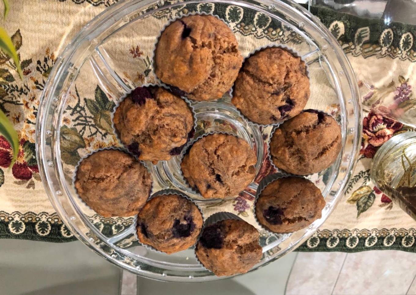 Magdalenas de Arándanos con (Suero de Leche y Harina Integral)