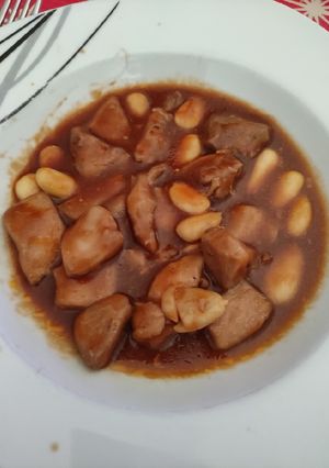 Una foto de Pollo con almendras en mambo