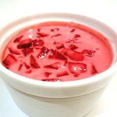 A picture of Beetroot Raita.