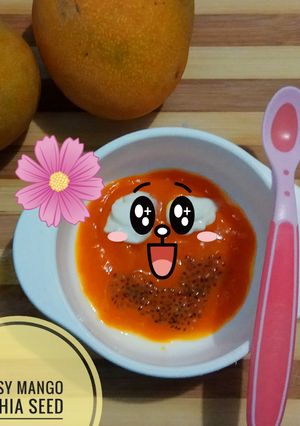 Foto resep Lassy Manggo & Chia Seeds (Mpasi 6+)