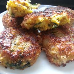 A picture of Mint potato cutlet.
