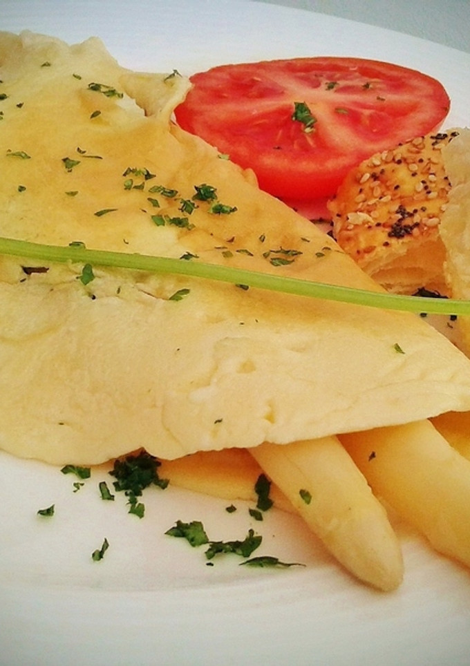 Una foto de Tortilla de espárragos blancos