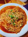 เห็ดเข็มทองราดซอสพริกเกาหลี